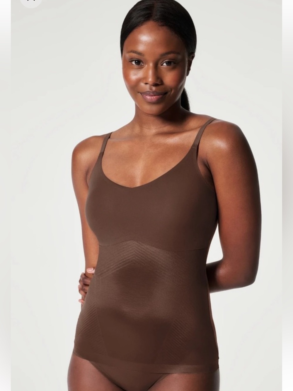 *NWT SPANX Shape Invisible Cami Tank Shapewear Size 3X Chestnut
Brown 10259R